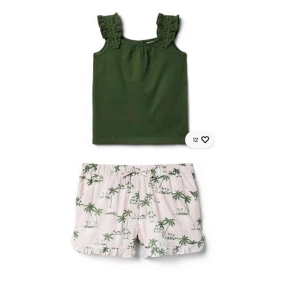 ⭐ Janie And Jack Palm Print Set Size 6